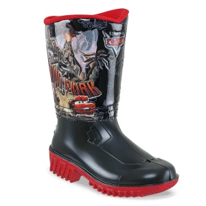Botas Lluvia Sherman Cars Negro-Rojo Disney para Niño