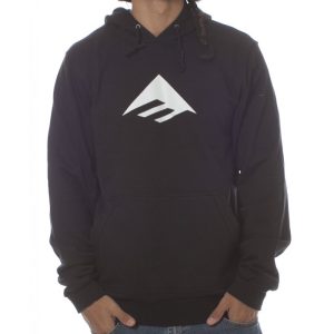 SUDADERA EMERICA TRIANGLE PO HOOD BLACK