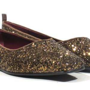 Bailarinas planas de glitter
