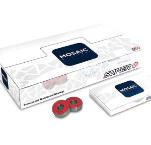 RODAMIENTOS SUPER 0 ABEC 5 608RS RED MOSAIC BEARINGS