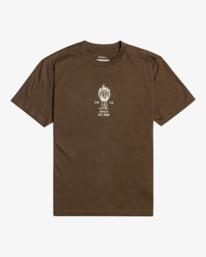 CAMISETA RVCA WORLD WEIGHT CHOCOLATE