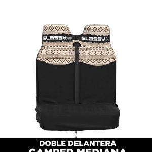 FUNDA SILLÓN “GLASSY” IMPERMEABLE NORDIC DOBLE DELANTERA CAMPER MEDIANA (VW TRANSPORTER, OPEL VIVARO,TRAFIC,TRANSIT CUSTOM,ETC)