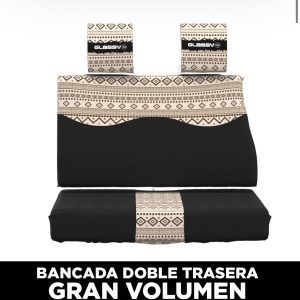 FUNDA SILLÓN “GLASSY” NORDIC  IMPERMEABLE DOBLE TRASERA GRAN VOLUMEN