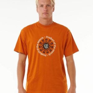 CAMISETA RIP CURL SEARCH SUN ORANGE AMBER