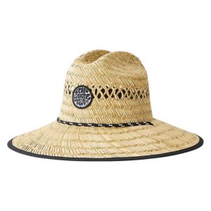 SOMBRERO RIP CURL LOGO STRAW HAT NATURAL