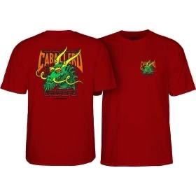 CAMISETA POWELL PERALTA CABALLERO STREET DRAGON BURGUNDY