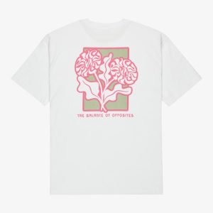 CAMISETA RVCA FLOWER BALANCE WHITE