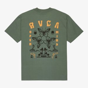 CAMISETA RVCA BUTTERFLY POST GREEN
