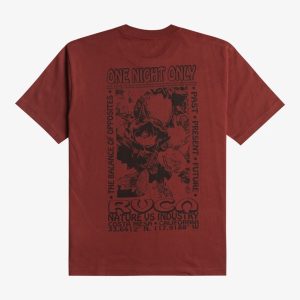 CAMISETA RVCA ONE NIGHT ONLY DARK RED