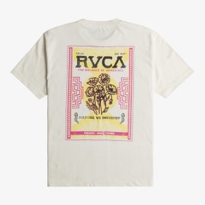 CAMISETA RVCA POPPIES ANTIQUE WHITE