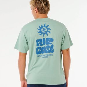 CAMISETA RIP CURL PACIFIC RINSE GLASS OFF ALOE