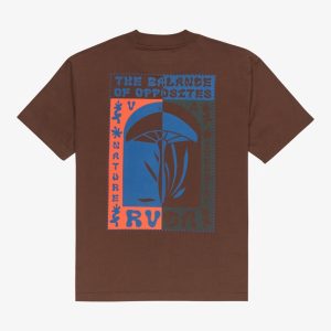 CAMISETA RVCA DECOSHROOM CHOCOLATE