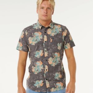 CAMISA RIP CURL SESSIONS AEROTECH BLACK