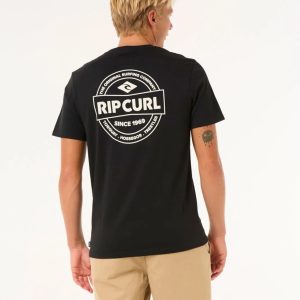 CAMISETA RIP CURL STAPLE BLACK