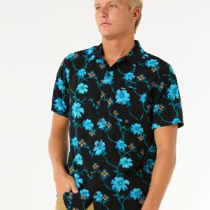 CAMISA RIP CURL SURF REVIVAL BLACK