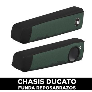 FUNDA “GLASSY” REPOSABRAZOS VERDE ARMY (FIAT DUCATO) o (RIFTER)