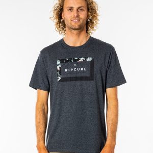 CAMISETA RIP CURL TROPIC WORLD BLACK MARLED