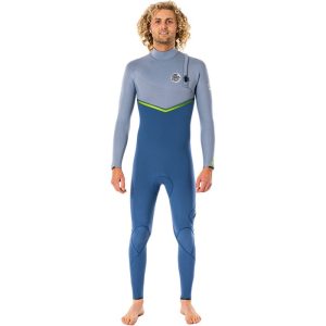NEOPRENO RIP CURL E-BOMB 3/2MM Z/FREE BLUE GREY