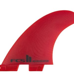 QUILLAS FCS II ACCELERATOR NEO GLASS RED 3 FINS TALLA M
