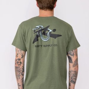 CAMISETA RUSTY SERPENT SUNDAY SS OLIVE