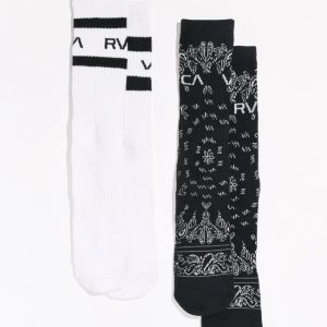 CALCETINES “RVCA” BANDAM BLACK  (2 PARES)