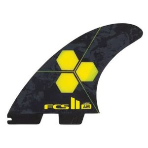QUILLAS FCS II AM PC YELLOW 3FINS TALLA L