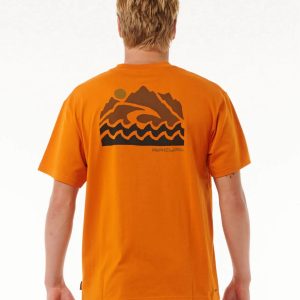 CAMISETA RIP CURL VAPORCOOL SEARCH TREK ORANGE