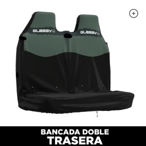 FUNDA SILLÓN “GLASSY” IMPERMEABLE FURGON MEDIANO BANCADA DOBLE TRASERA ARMY