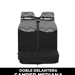 FUNDA SILLÓN “GLASSY” IMPERMEABLE ÉTNICO DOBLE DELANTERA CAMPER MEDIANA (VW TRANSPORTER, OPEL VIVARO,TRAFIC,TRANSIT CUSTOM,ETC)